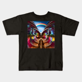 Rainbow Butterfly Kids T-Shirt